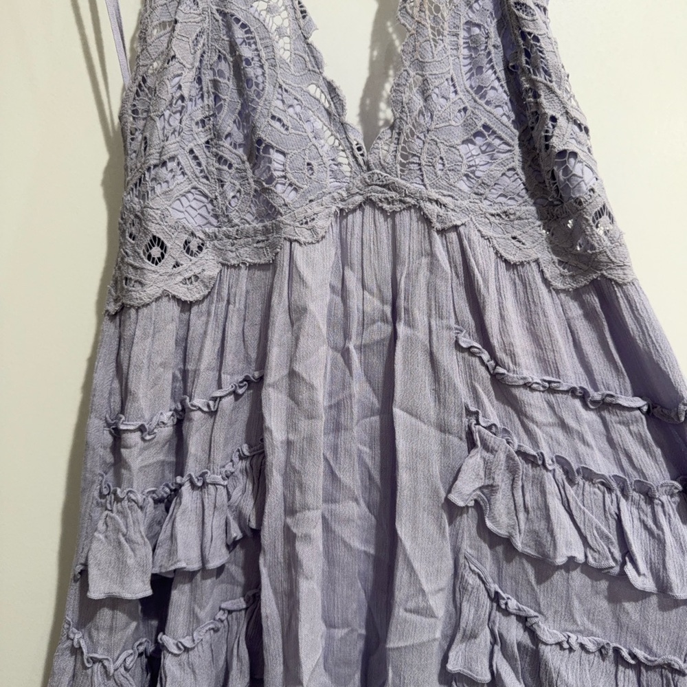 Free people Lavender Lace Halter Dress - Picture 2 of 7